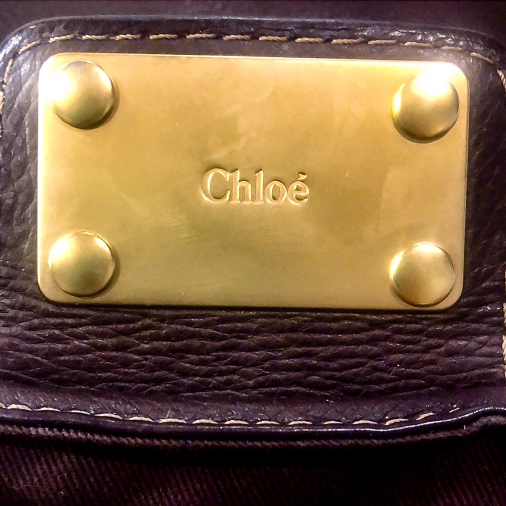 CHLOE Paddington Mocha Brown Leather Bag with Lock & Key Mint Condition - Picture 13 of 17